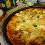 Mexikói taco húsos dupla sajtos teljeskiörlésű pizza0