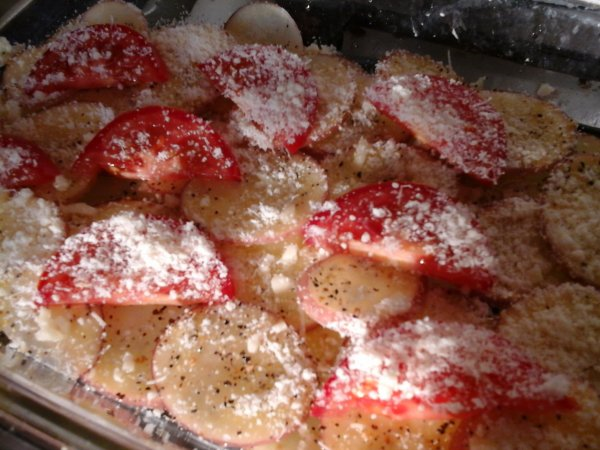 Parmezán-Pecorino sajtos olasz rakott csirke1