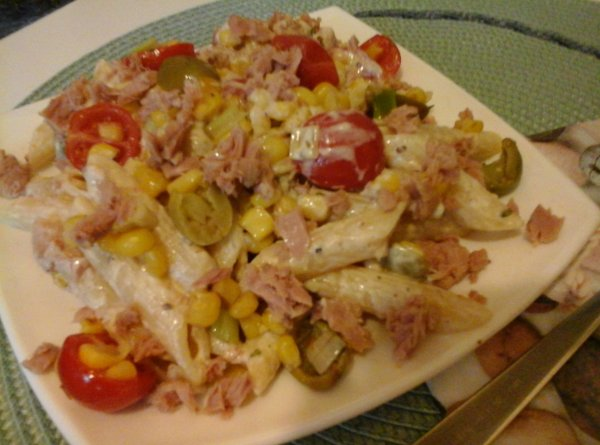 Spanyol tonhalas tésztasaláta4