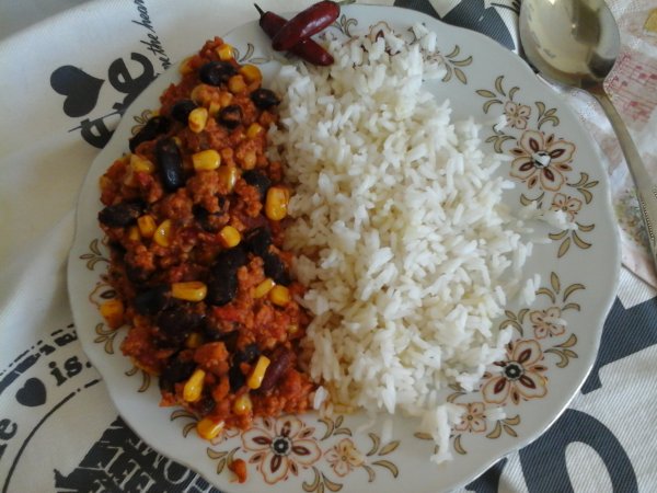 Mexikói chili con carne-Basmati rizzsel4