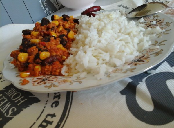 Mexikói chili con carne-Basmati rizzsel7