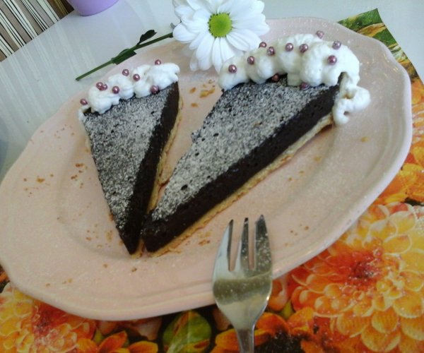 Csokoládés fondant lepény pite2