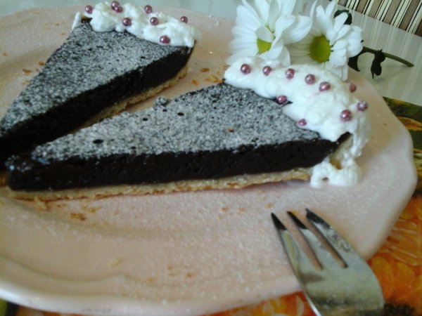 Csokoládés fondant lepény pite9