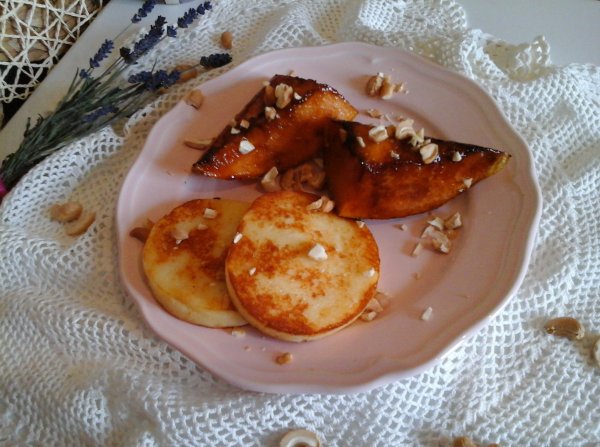 Grillezett sajt-mézes sárgadinnyével és kesudióval12