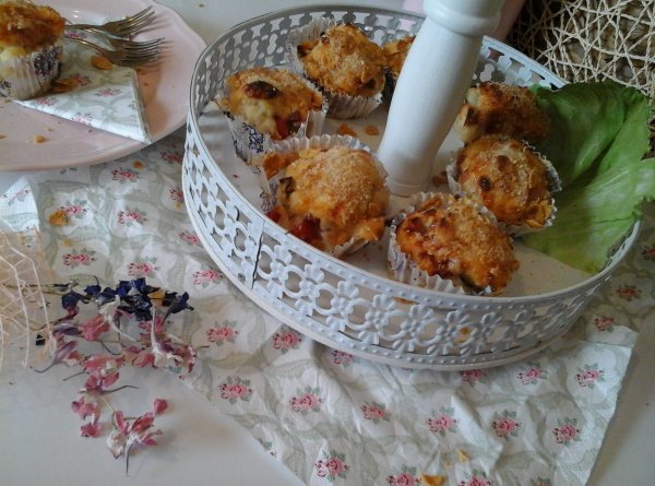 Roppanós sonkás-sajtos karfiol muffin2