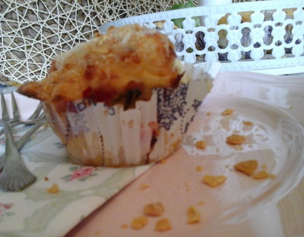 Roppanós sonkás-sajtos karfiol muffin8