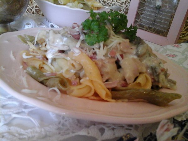 Marrakeshi gombás-sonkás-sajtos Torchietti tészta3