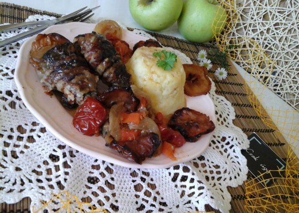 Almás-baconös sült kacsa ropogós 1