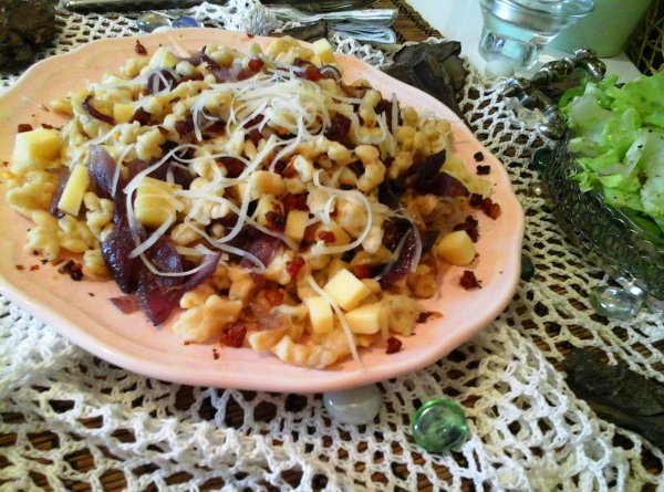 Dupla sajtos-baconös bajor spaetzle4