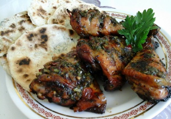 Jamaicai Jerk csirke-jalapeno lepény kenyérrel3