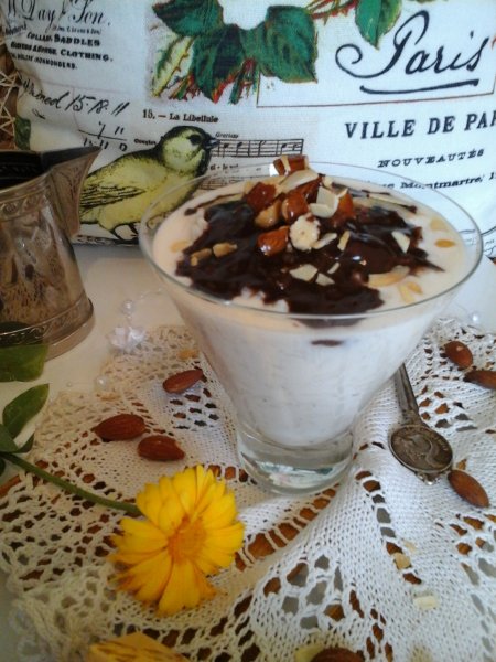 Toblerone csokoládés vaníliás rizs-pirított mézes sós mandulával7