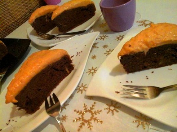 Csokoládés narancsos sütőtökös torta3
