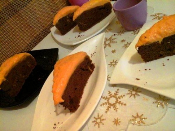 Csokoládés narancsos sütőtökös torta5