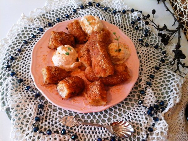 Kókuszos ropogós sült banán-vanília fagylalttal és pirított kókusszal1