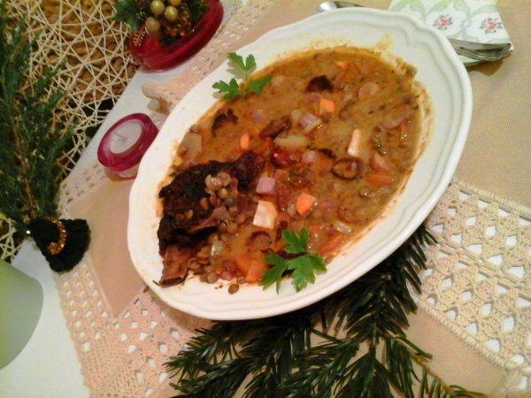 Tárkonyos parmezán sajtos lencseleves2