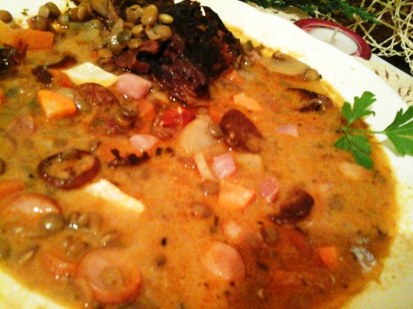 Tárkonyos parmezán sajtos lencseleves4