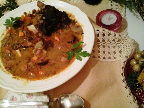 Tárkonyos parmezán sajtos lencseleves5