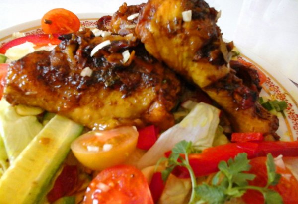 Thai barbecue currys sült csirke-salátával4