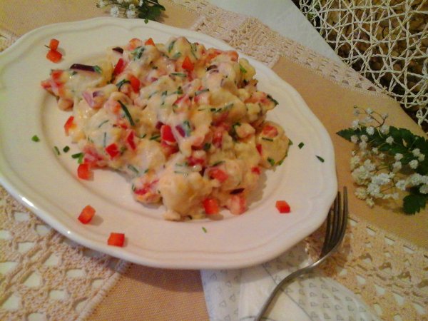 Majonézes-joghurtos krumpli saláta ízekkel-színekkel25