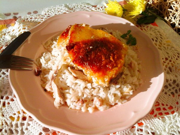 Füstölt sajtos-tejszínes csirke-jázmin rizzsel