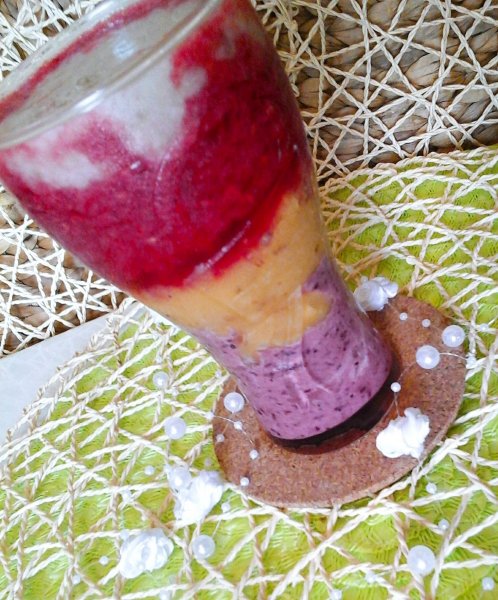 Négyszínű zsírégető smoothie