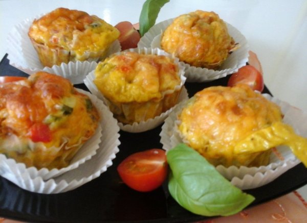 Zöldséges tojásos muffin