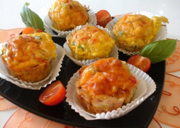 Zöldséges tojásos muffin1