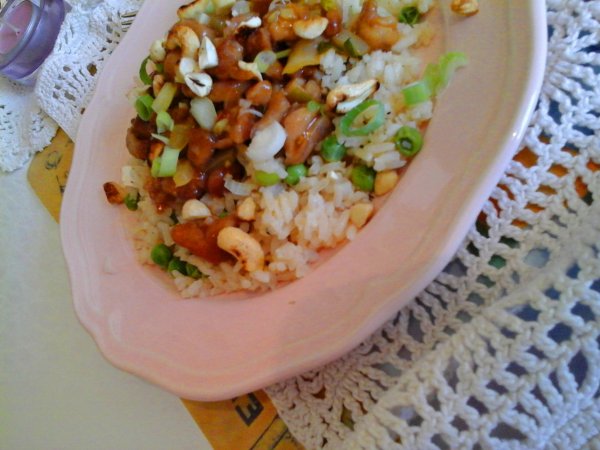 Édes-savanyú-csípős csirke-rizzsel és kesudióval7