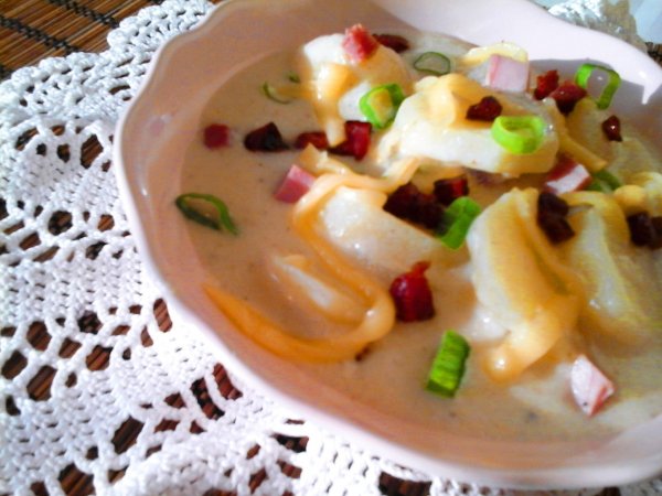 Baconos-sajtos krumplifőzelék1