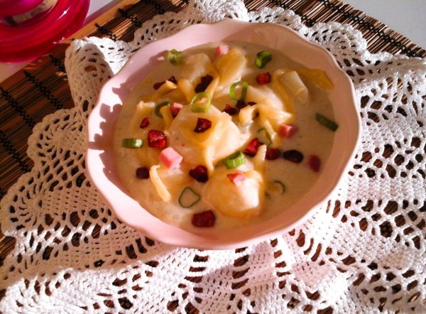 Baconos-sajtos krumplifőzelék8