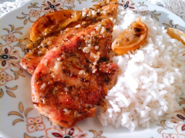 Citromos sült csirkemellfilé thai rizzsel1